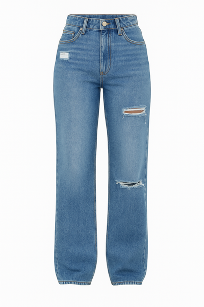 Zerrissene Straight-Jeans für Frauen - Mailyn