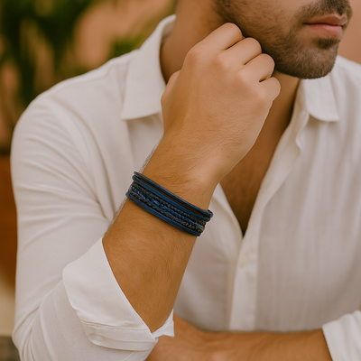 Timeless Vintage - Luxuriöses Lederarmband