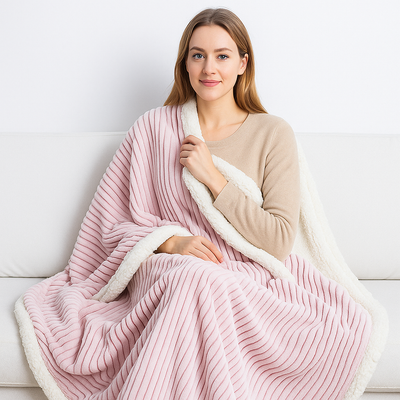 Weiche, gerippte Winterdecke mit Thermofutter