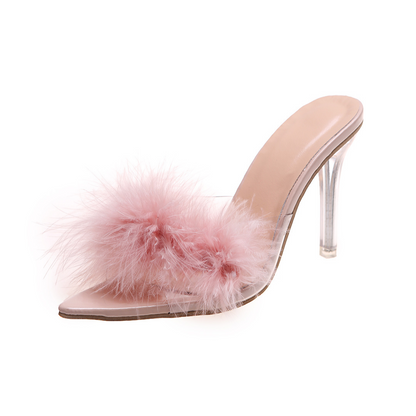 HALLEY - Elegance Feather Heels