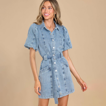 Benedetta - Bequemes Denim-Kleid