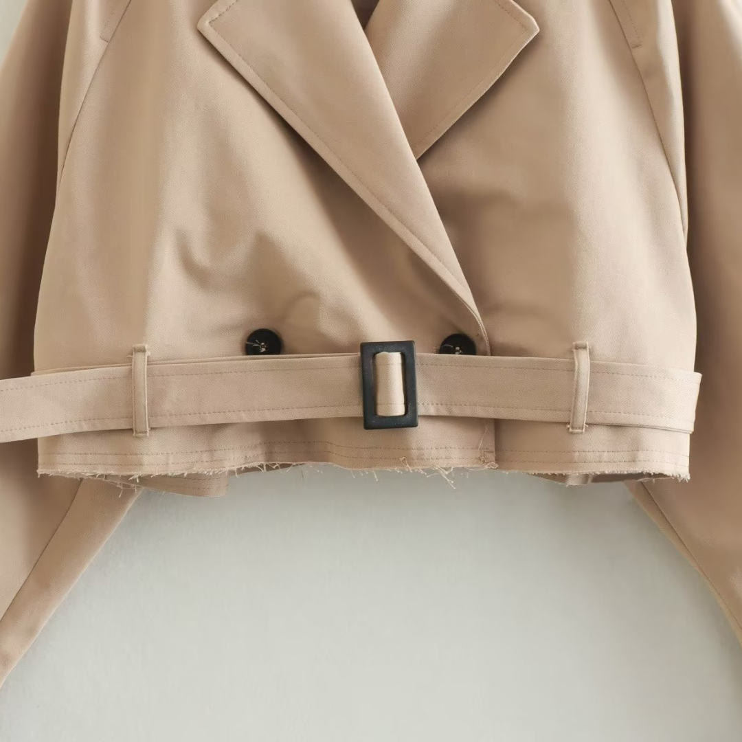 Laureen - Urbanstyle Kurzer Trenchcoat