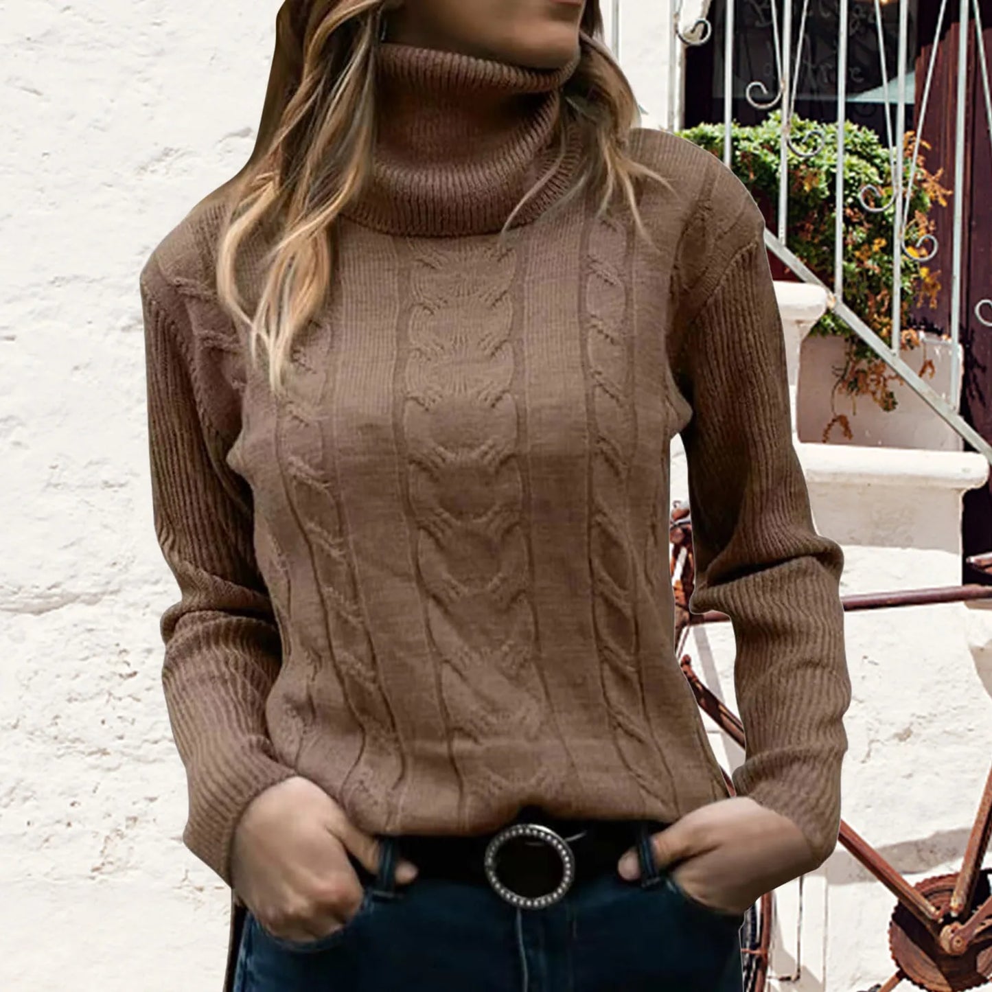 ELLE - Modischer Strickpullover