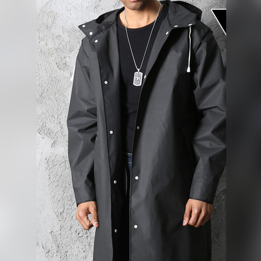 Herren-Regenjacke mit Kapuze