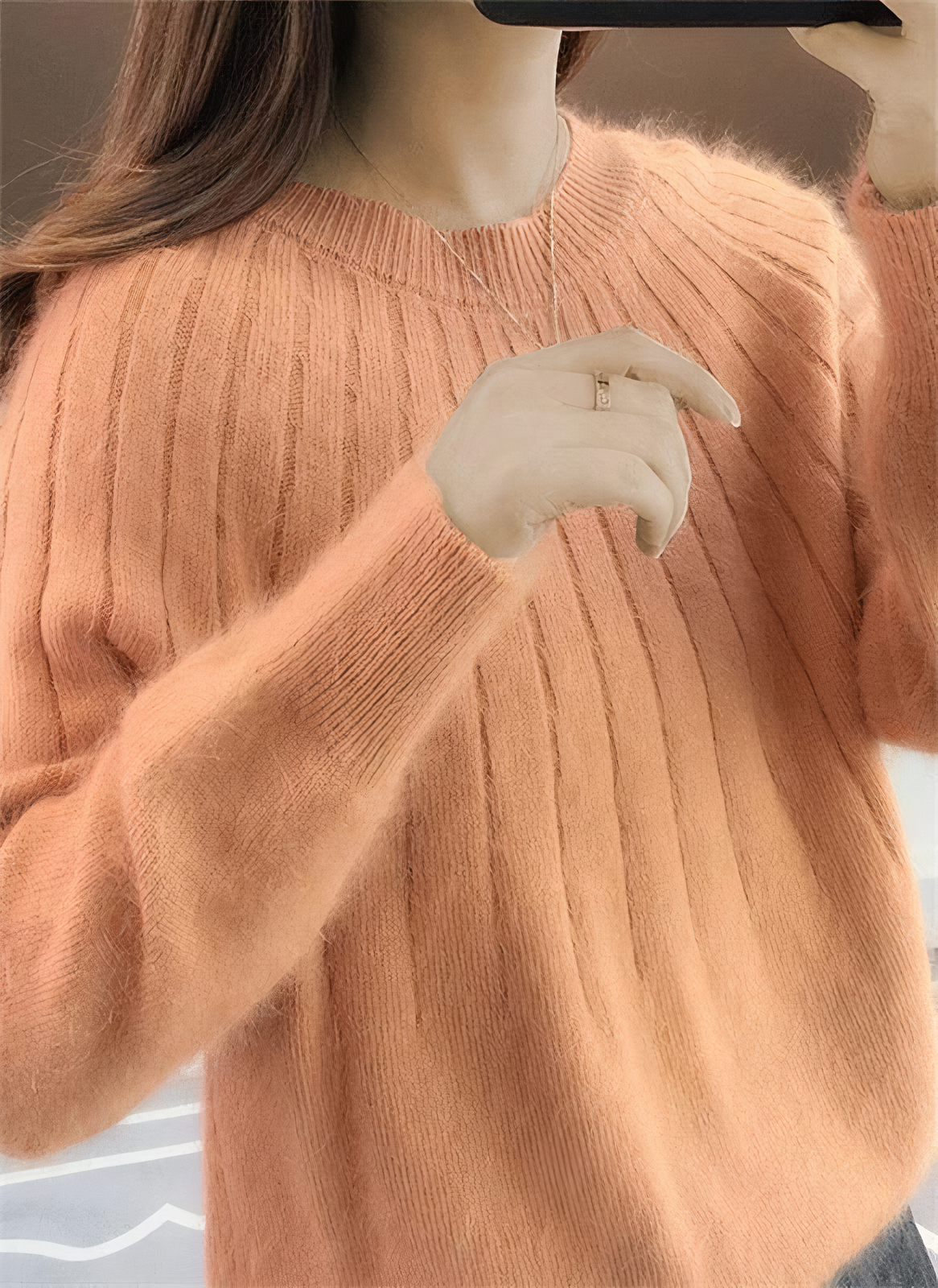 FRIDA - Flauschiger Strickpullover