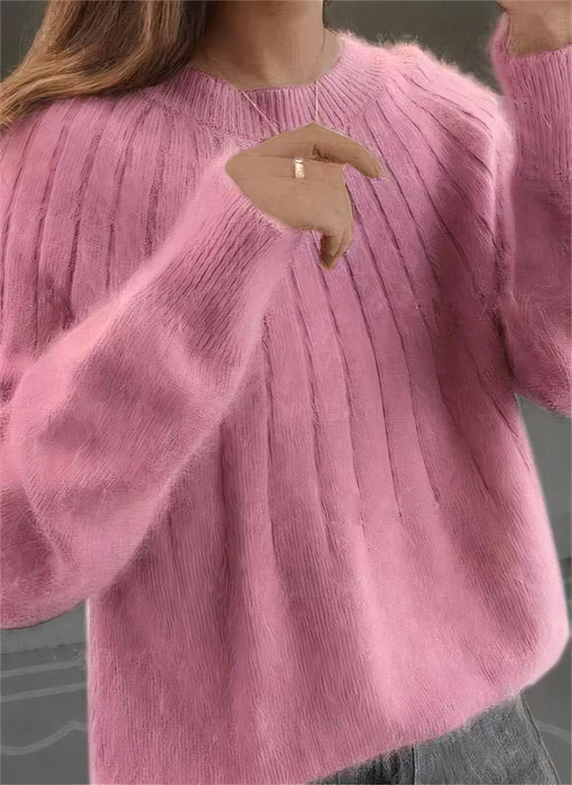 FRIDA - Flauschiger Strickpullover