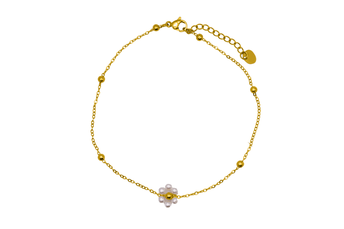 Blossom Anklet 14K Vergoldet