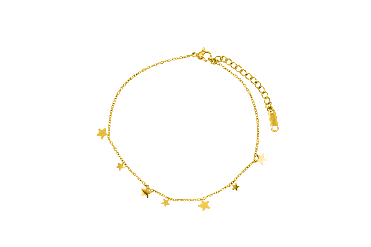 Starly Anklet 14K Vergoldet