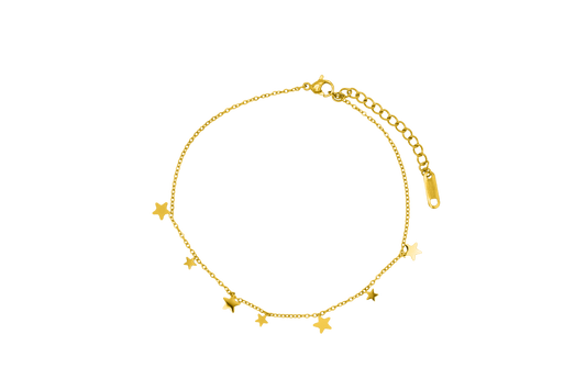 Starly Anklet 14K Vergoldet