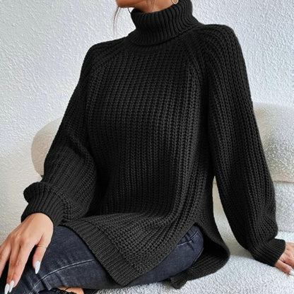 VERONIKA - Eleganter Rollkragenpullover aus Baumwolle