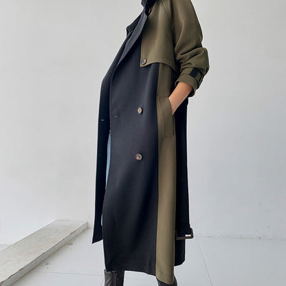 Lina - Trenchcoat im schicken Stil in Marine und Olive