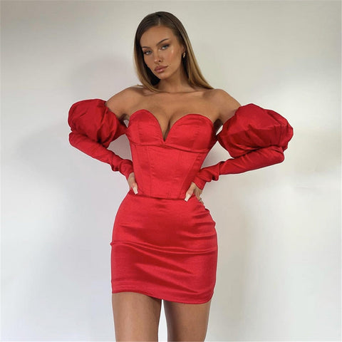 Zita - Elegantes rotes Abendkleid