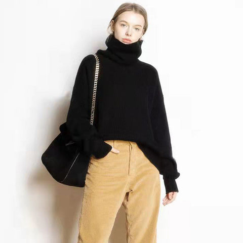 Claudine - Lockerer und lässiger Rollkragenpullover