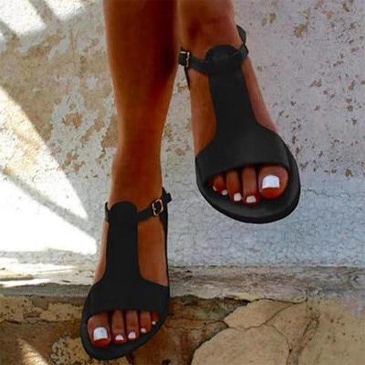 Damen Klassische Flache Sandalen