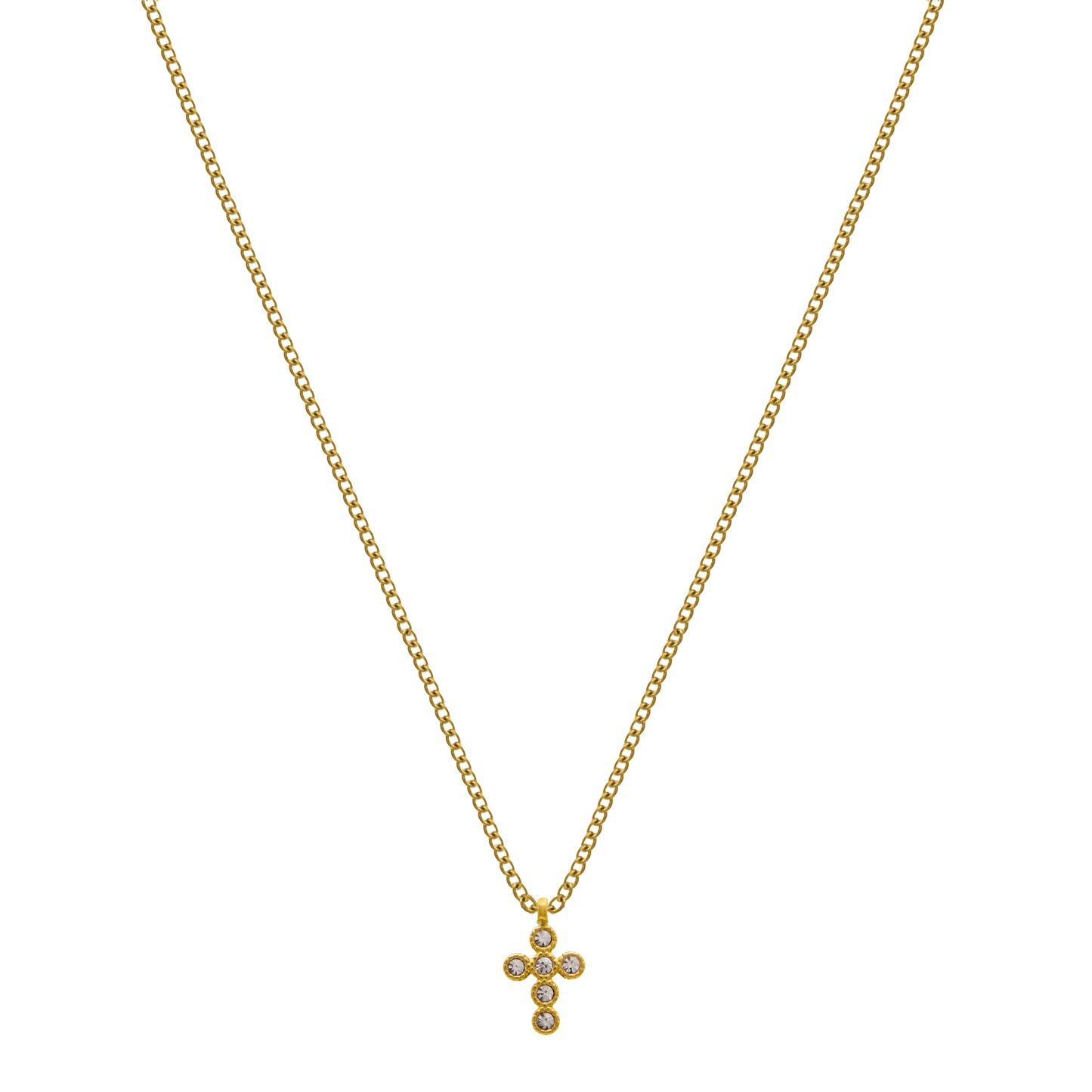 Mini Cross 14K Vergoldet