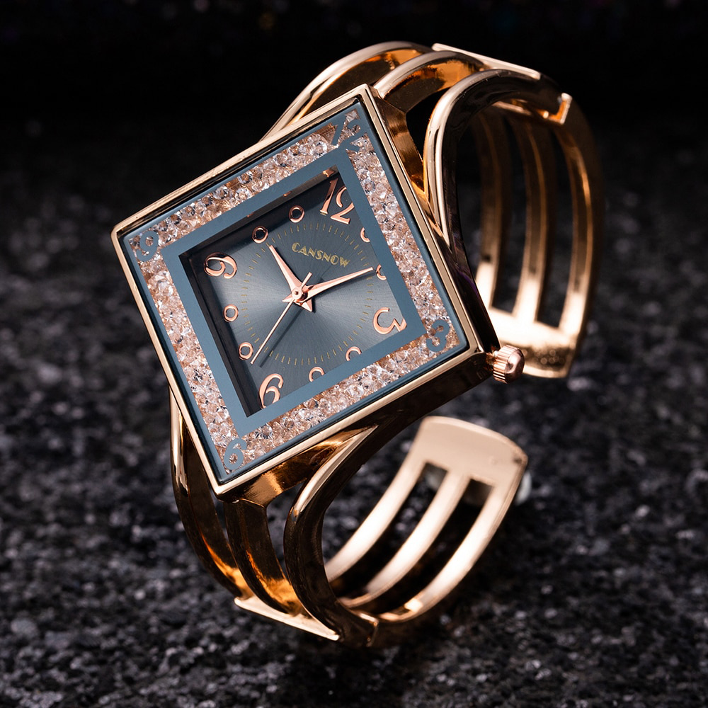 Cansnow Luxuriöser Armreif Uhr