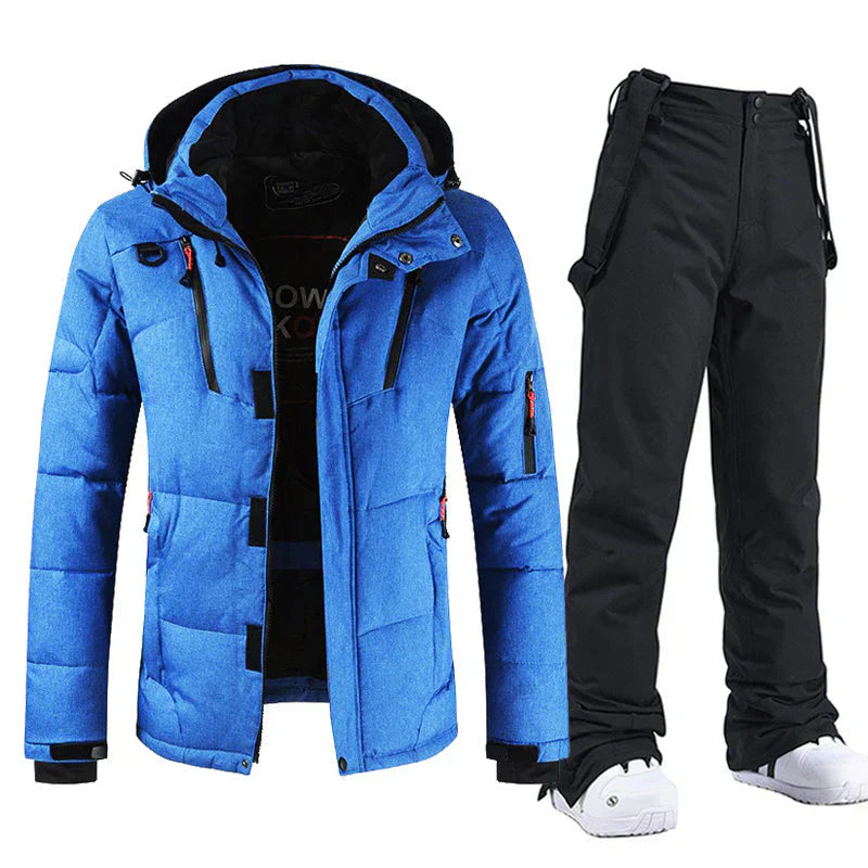 Wasser- und windabweisendes Herren Ski-Set mit Jacke und Bundhose