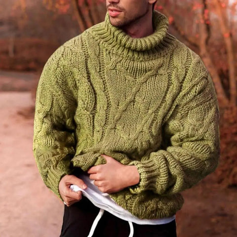 JENSON - Strickpullover mit geflochtenem Zopf für Herren