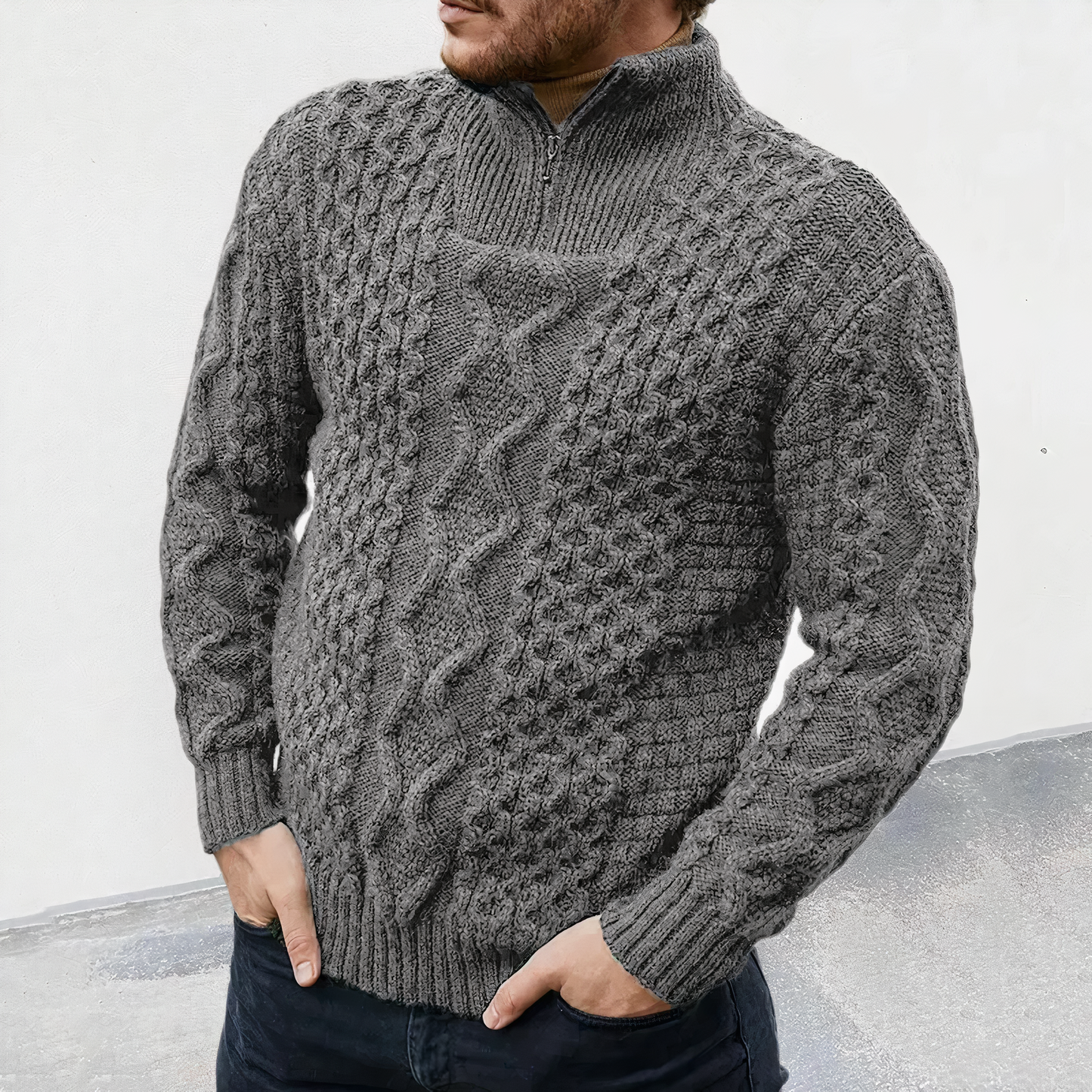 JOSHUA - Bequemer Strickpullover