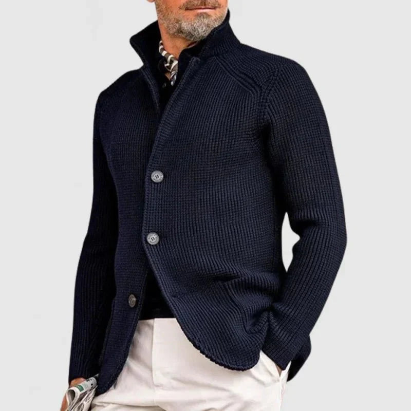 Elegante Strickjacke für Herren mit Knopfleiste