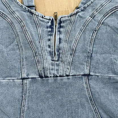 Jarra - Denim-Kleid mit verstellbaren Trägern