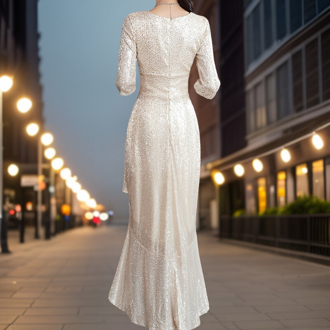 Juris - Luxuriöses Pailletten-Abendkleid