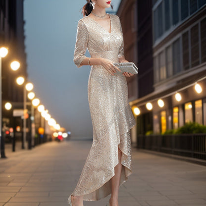 Juris - Luxuriöses Pailletten-Abendkleid