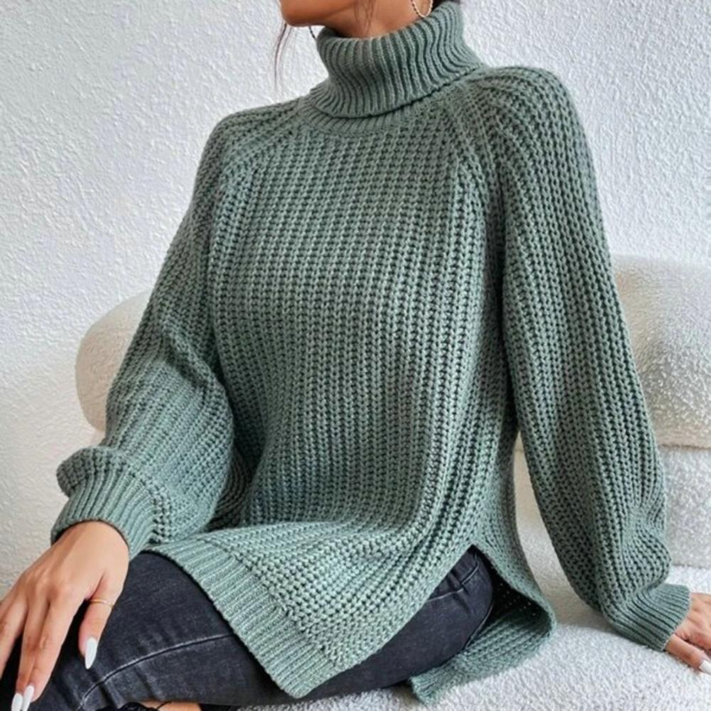 KALIYAH - Eleganter Rollkragen-Strickpullover