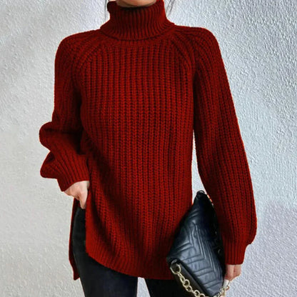 KALIYAH - Eleganter Rollkragen-Strickpullover