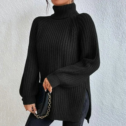 KALIYAH - Eleganter Rollkragen-Strickpullover