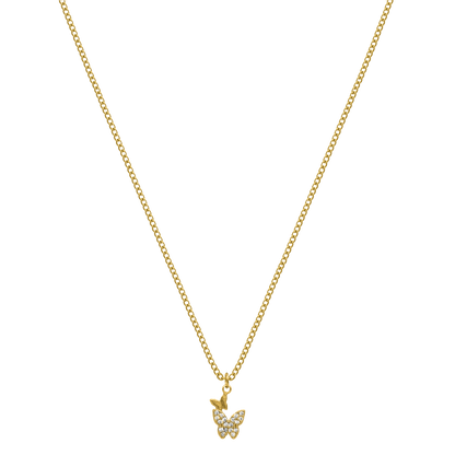 Mini Butterfly Kette 14K Vergoldet