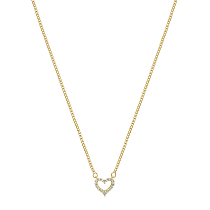 Cupido Heart Kette 14K Vergoldet