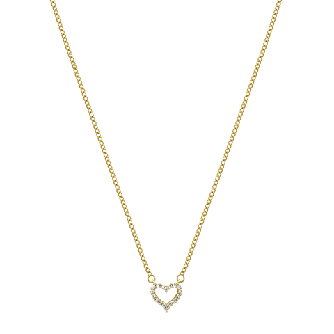 Cupido Heart Kette 14K Vergoldet