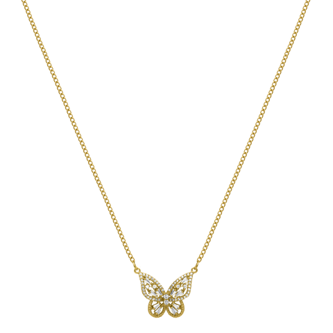 Fabulous Dream Butterfly Kette 14K Vergoldet