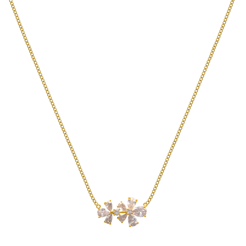 Flower Kette 14K Vergoldet