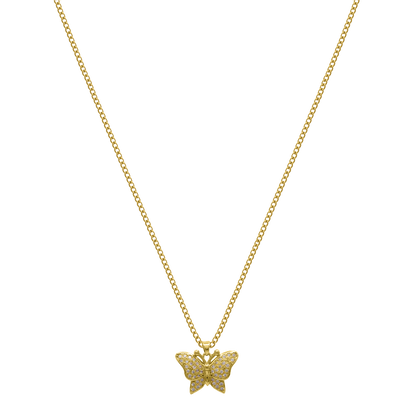 Butterfly Kette 14K Vergoldet