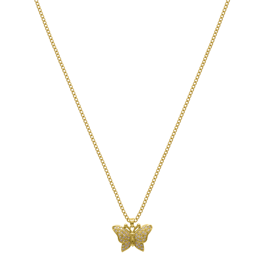 Butterfly Kette 14K Vergoldet