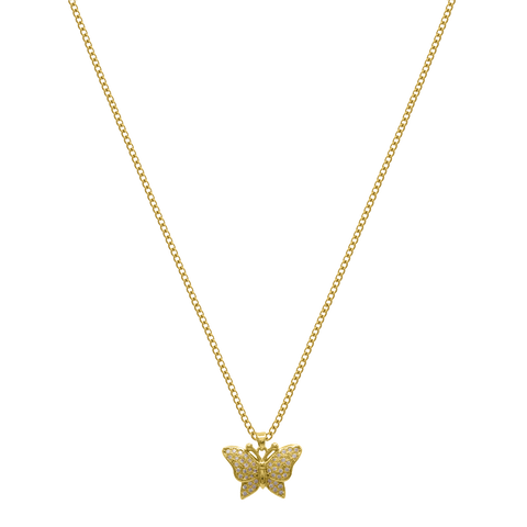 Butterfly Kette 14K Vergoldet