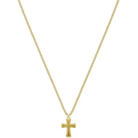 Cross Kette 14K Vergoldet