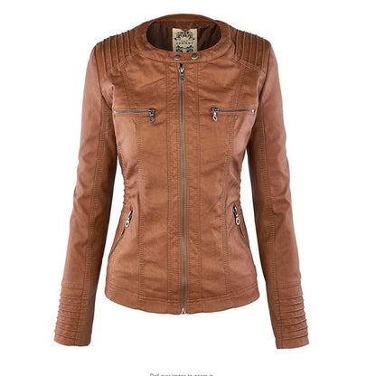 Eleganza Thermal Chic Lederjacke