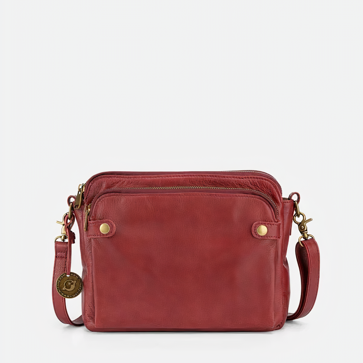 LAILA - Dreilagige Crossbody-Tasche aus Leder