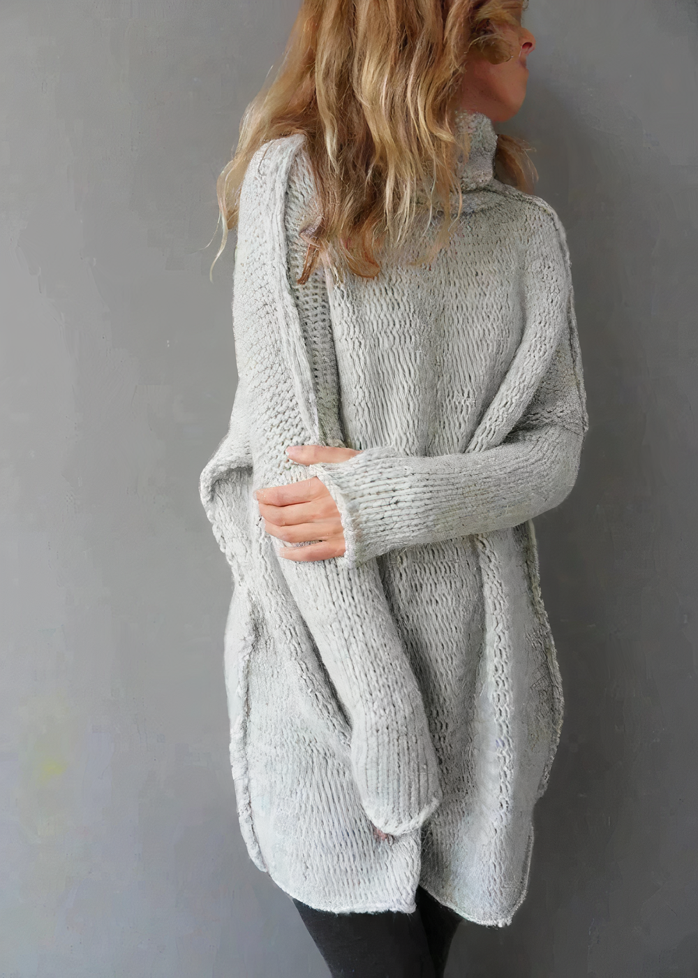 LEIGH - Rollkragenpulli im Vintage-Stil