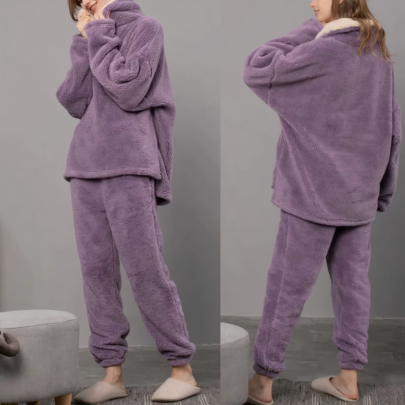 LONDYN - Pyjama-Set aus Fleece für Damen