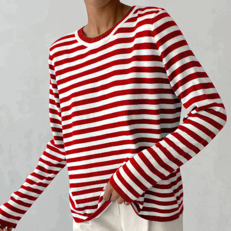 EleganceStripe Long Sleeve Shirt