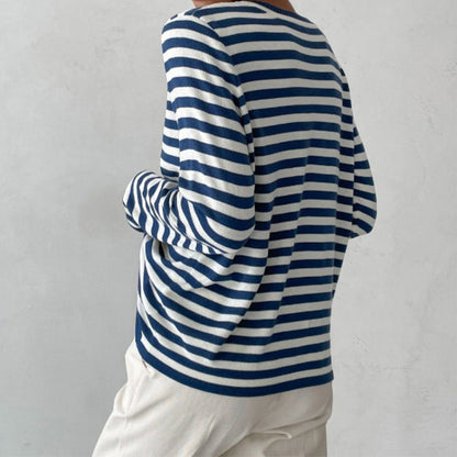 EleganceStripe Long Sleeve Shirt