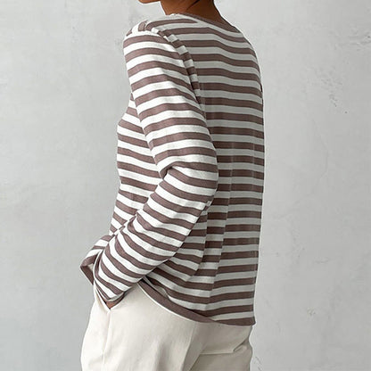 EleganceStripe Long Sleeve Shirt