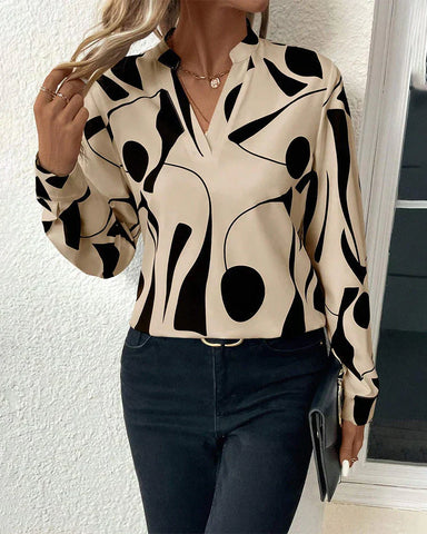 Clara Bedruckte Bluse Damen – Schick und Elegant