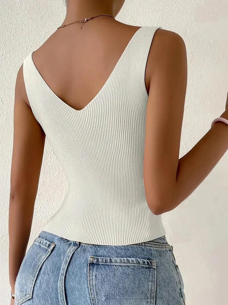 Sarina - Mode Sommer Crop Tops chic