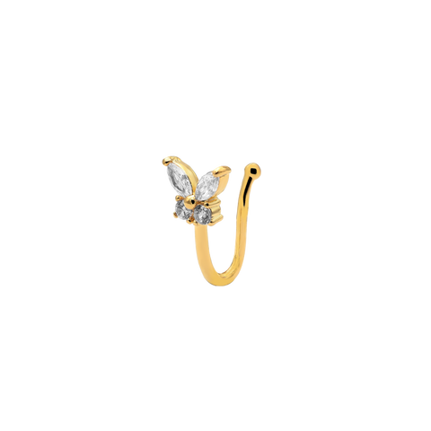 Pretty Butterfly Earcuff 14K Vergoldet