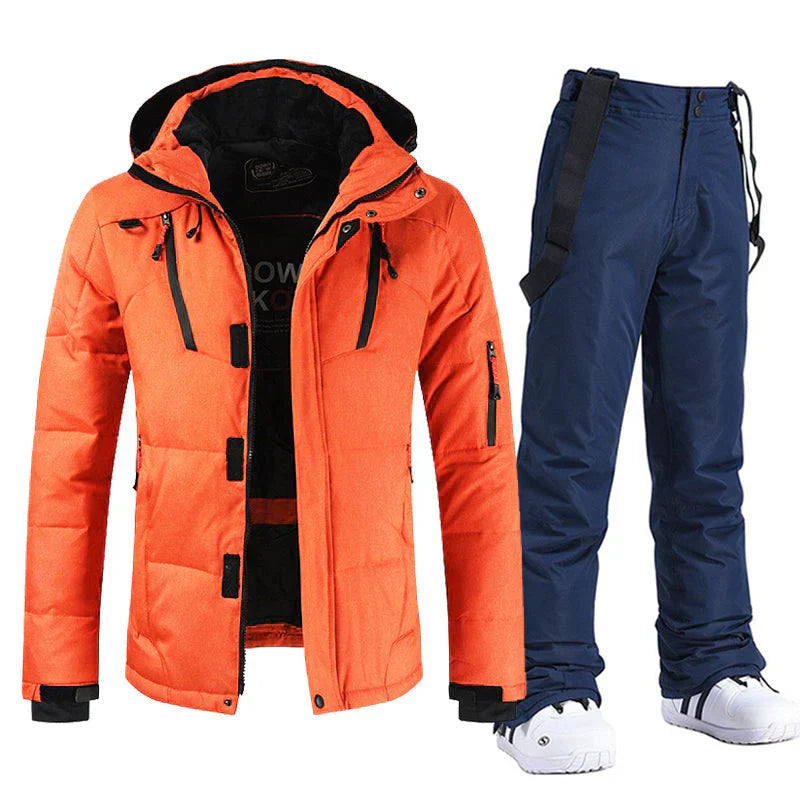 Wasser- und windabweisendes Herren Ski-Set mit Jacke und Bundhose